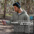 JLab JBuds Lux ANC Wireless Over-Ear Headphones, Mauve