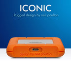 LaCie 5TB Rugged Portable Hard Drive | USB-C (STFR5000800)