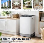 Winado 15.6LBS Full Automatic Portable Washing Machine with Drain Pump