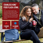 Thermos Stainless King Cranberry Red Food Flask (470ml) 9h Hot | 14h Cold