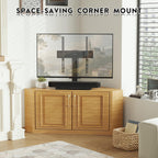 BONTEC Universal TV Stand for 24-60 Inch TVs, Height Adjustable, 45 kg