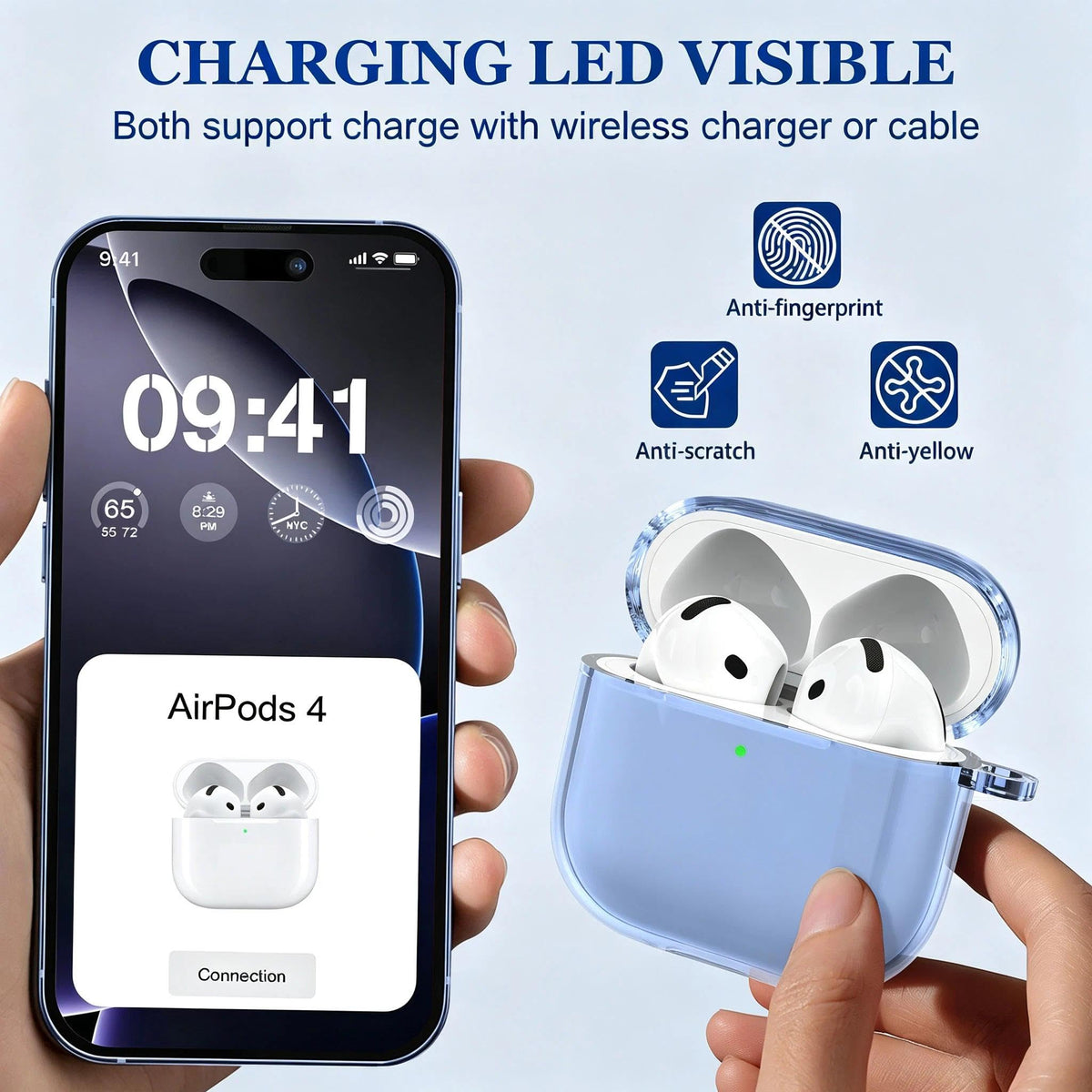 for AirPods 4 Case & AirPods 5 Case with Cleaner Kit,Clear Cover