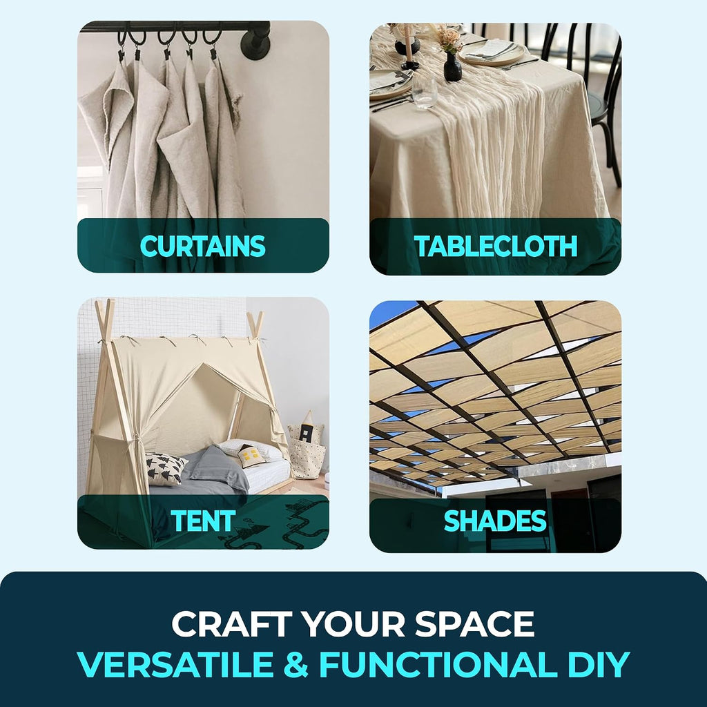CS Cotton Dust Sheets for Decorating, Furniture, Floors, 12x9 Ft (3.6x2.7m)