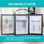 BLACK+DECKER 2.5 Cu. Ft. Compact Refrigerator, BCRK25V, Stainless Look