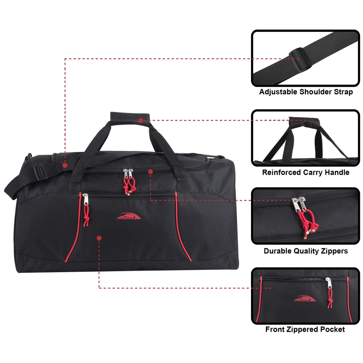 Trail maker 55 Liter, 24 Inch Lightweight Canvas Duffle Bags for Men & Women For Traveling, the Gym, and as Sports Equipment Bag/Organizer