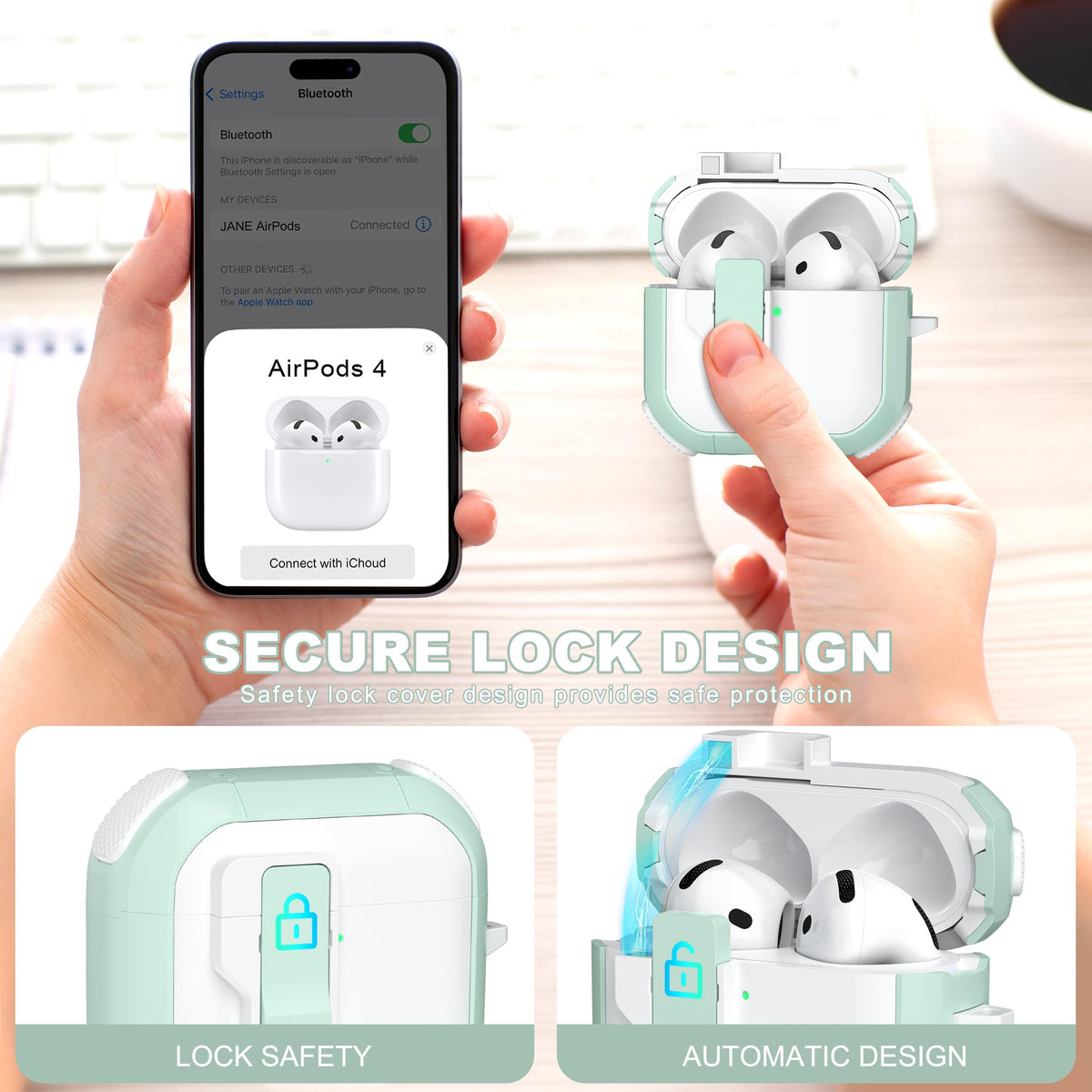 for AirPods 4 Case & AirPods 5 Case with Cleaner Kit,Clear Cover