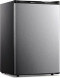 Kismile Small Freezer Upright, 3.0 Cu.ft Mini Freezer, Stainless Steel