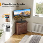 Perlegear Universal Swivel TV Stand Base for 32–70 inch TVs to 99lbs