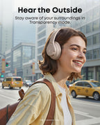 Soundcore by Anker Q20i Headphones with Protective Case, Blue, Bundle
