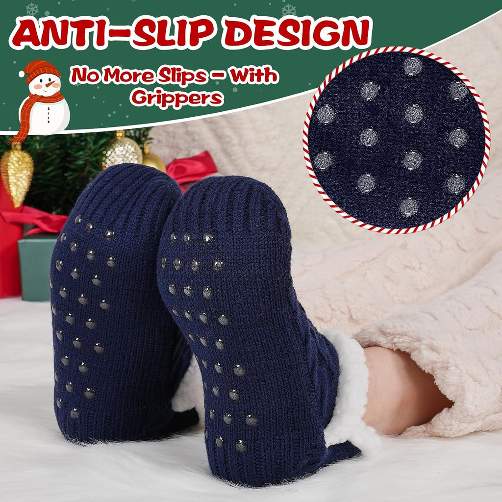 Niorasen Fluffy Slipper Socks Women Men, Winter Gift for Her, UK 4-9