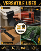 Black Duct Tape Heavy Duty: 3 Rolls 2inch x 20yd Wide Waterproof Outdoor - Strong Adhesive Weather Tapes Repair Bulk - Ductape for Patterns Masking Packing Furniture Kids Craft (3, Matte Black)