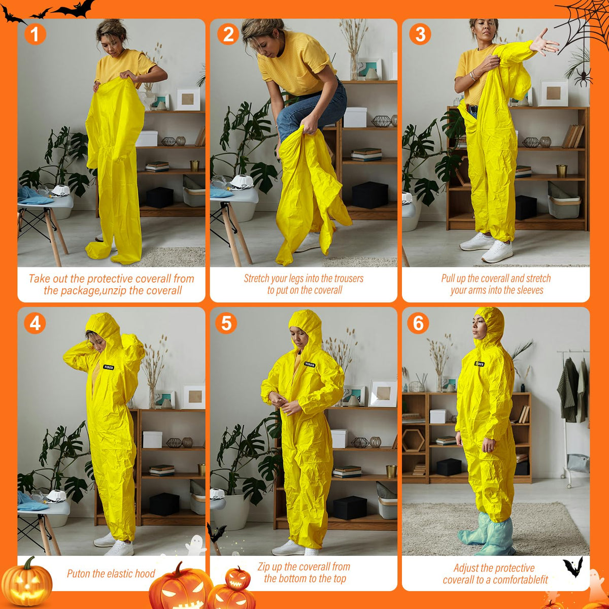 Hazmat Suits & Disposable overalls| Multiple Specifications Options & Full Body Protective | Suit for painting & Cleaning