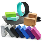 EXERZ Yoga Blocks 2pcs Gym Bricks -Comfortable Fitness Yoga Bricks, Anti-Slip, Lightweight and Travel Friendly Pilates Practice