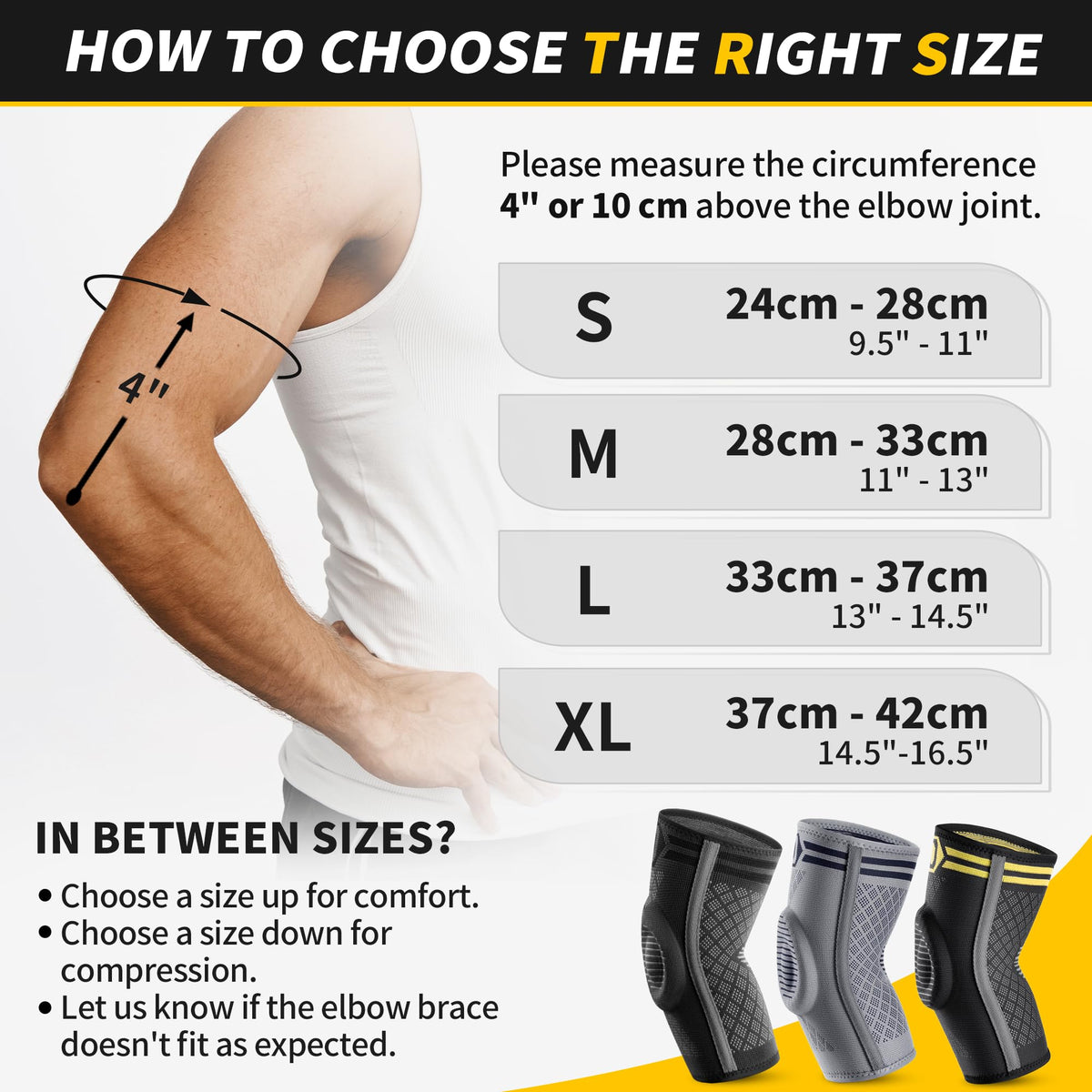 CAMBIVO Elbow Support for Men&Women 2 Pack, Upgraded Tennis Elbow Support Arm Sleeves with Gel Pad and Dual Stabilizers, Elbow Brace for Tennis, Weightlifting