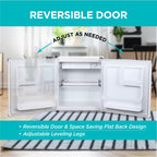 BLACK+DECKER 2.5 Cu. Ft. Compact Refrigerator, BCRK25V, Stainless Look
