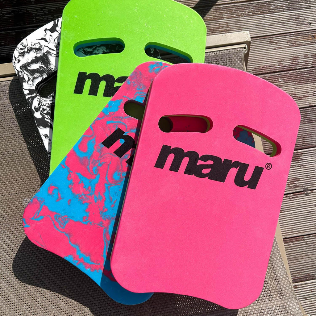 Maru Swimming Kickboard – Buoyant Foam Swim Float for Kick Strength & Technique – L42xW28cm – Easy-Grip, Non-Chafing Swimming Float for Children & Adults (6+) – Trusted by Coaches