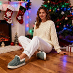 Misolin Slippers Women Clouds Bootie Corduroy Memory Foam Warm House Shoes