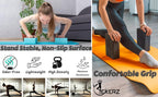 EXERZ Yoga Blocks 2pcs Gym Bricks -Comfortable Fitness Yoga Bricks, Anti-Slip, Lightweight and Travel Friendly Pilates Practice
