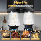 42 inch Range Hood Under Cabinet 1200 CFM Stainless Steel Stove Vent Hoods