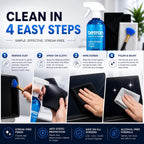 Betron Screen Cleaner Spray Kit with Cloth for TV, Laptop, Monitor, 500ml