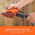 BLACK+DECKER Mouse 55W Detail Sander, BEW230-GB