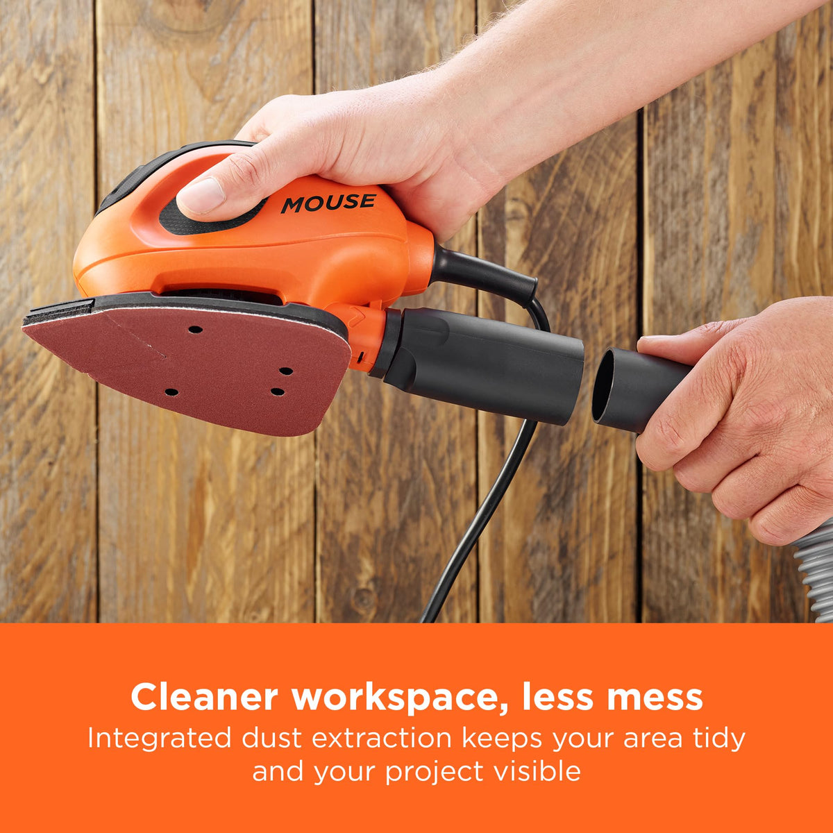 BLACK+DECKER Mouse 55W Detail Sander, BEW230-GB