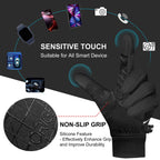 Origem Thermal Winter Gloves for Men Women, Water Resistant Cycling Gloves