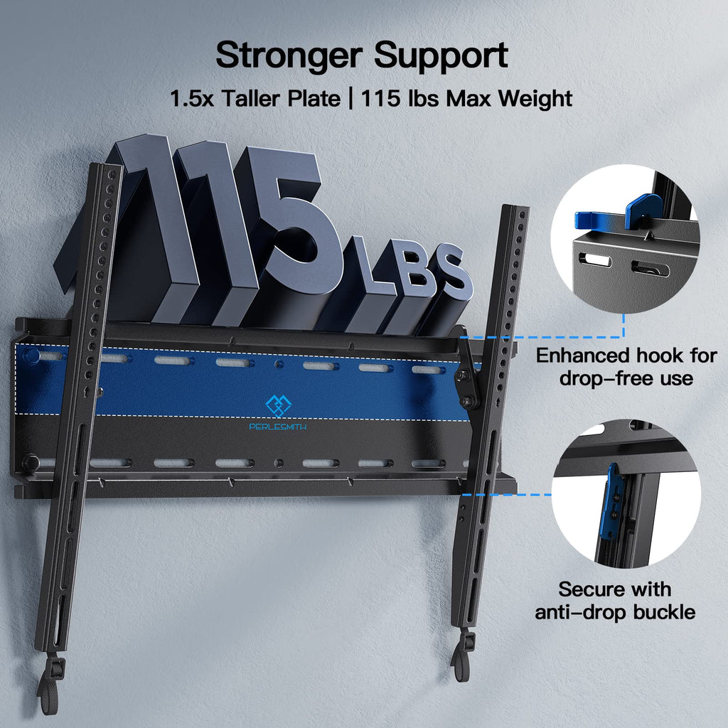 PERLESMITH Tilting TV Wall Mount for 23–60 inch TVs up to 115 lbs