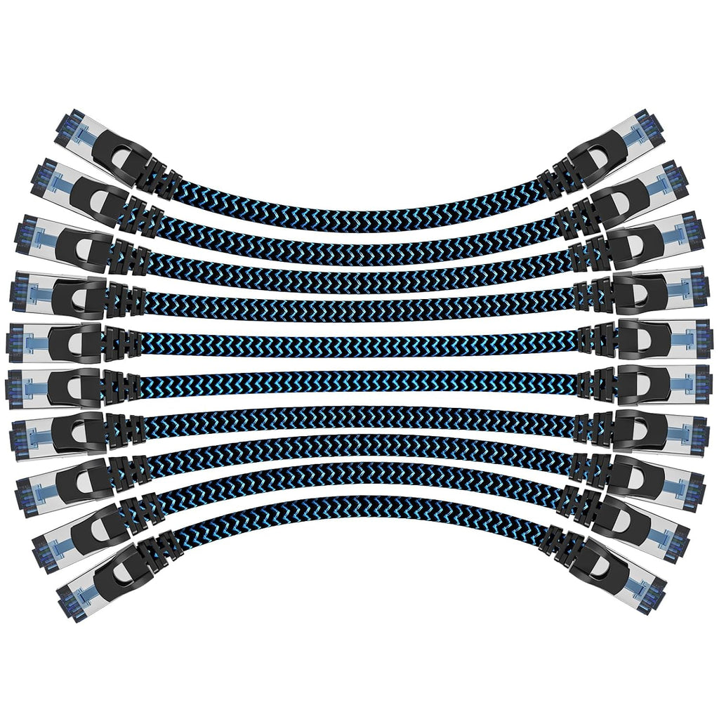 Ethernet Cable 1.5M 10 Pack, Cat 8 Internet Cable High Speed