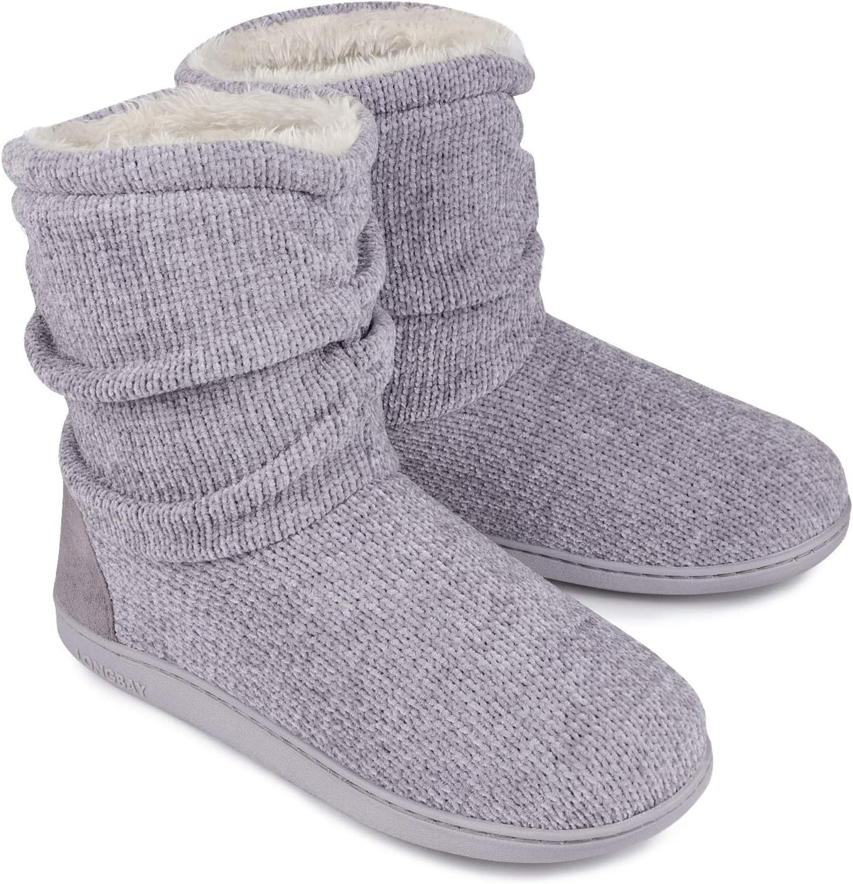 LongBay Women Slipper Boots Warm Memory Foam Indoor Outdoor House Shoe Gift