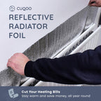 CUQOO Radiator Foil Reflector Roll 5m x 60cm | Thermal Insulation Foil