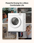 1.5 Cu. Ft. Protable Clothes Dryers with LED Control