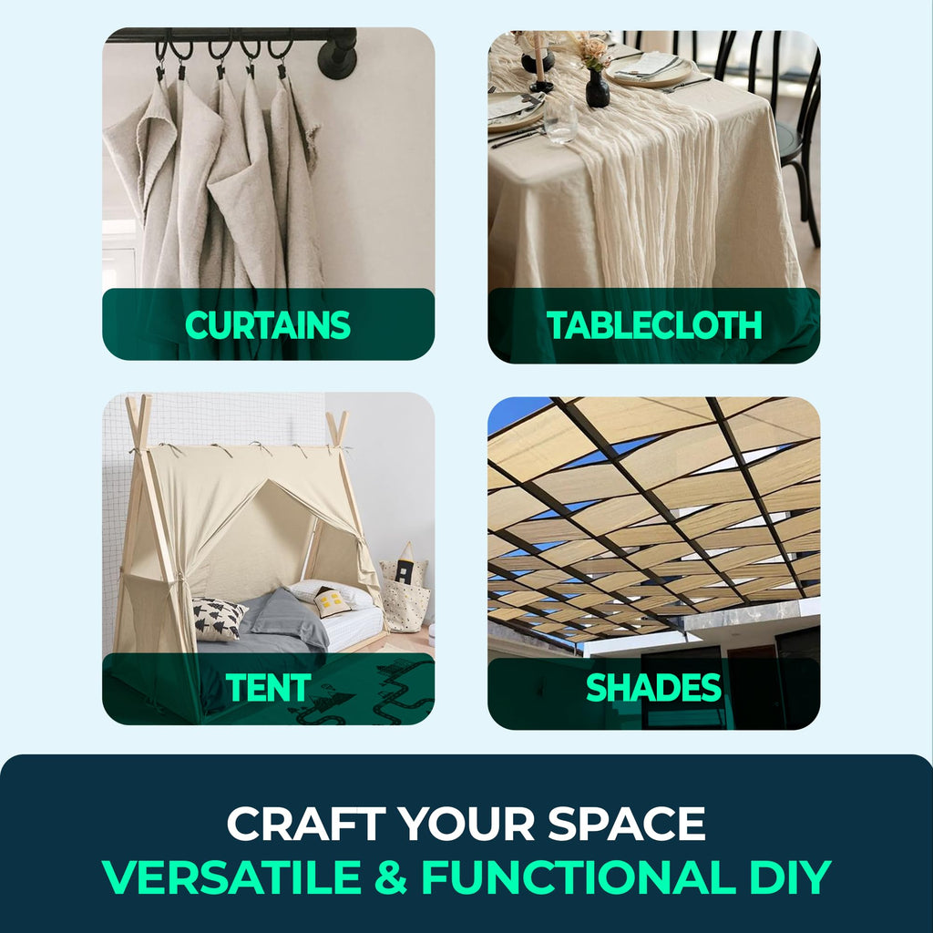 CS Cotton Dust Sheets for Decorating, Furniture, Floors, 12x9 Ft (3.6x2.7m)