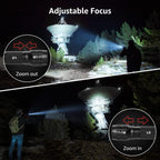 LE LED Torch, LE1000 Powerful Handheld Flashlight, Adjustable Focus, 4 PCs