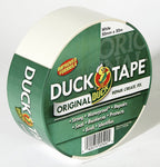 Duck Tape Original White Duct Tape, 50mm x 5m Heavy Duty, Waterproof Gaffer, Gaffa Sticky Tape, Strong Adhesive Cloth Repair Tape, Suitable for Packing boxes, Moving House, Parcels or Packaging