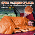 Sleeping Bag for Camping,Sleeping Bags for Adults Backpacking Waterproof,3 Seasons Adult Blanket,Small Packed Ultralight Carry Bag, Soft,Thick and Warm,for Outdoor Camping,Travel,Hiking