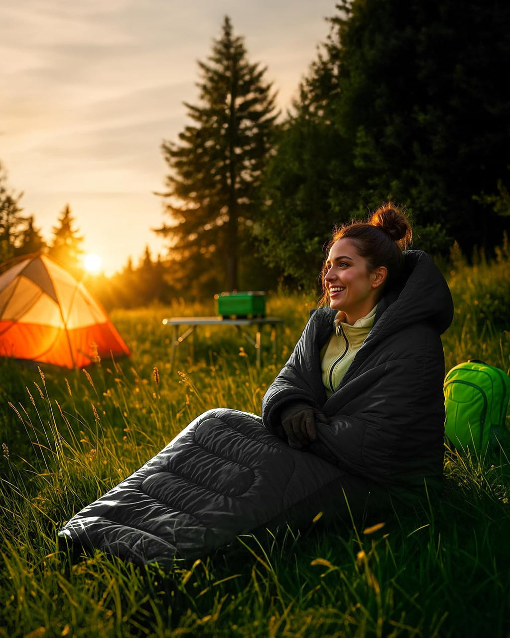 Voyager Sleeping Bag for Adults, Lightweight 3-4 Season Waterproof Camping