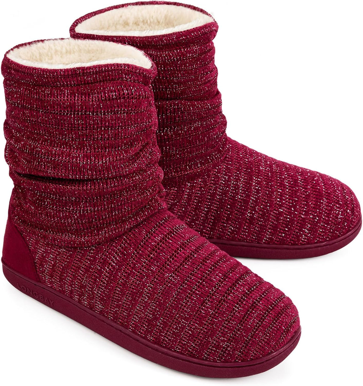 LongBay Women Slipper Boots Warm Memory Foam Indoor Outdoor House Shoe Gift