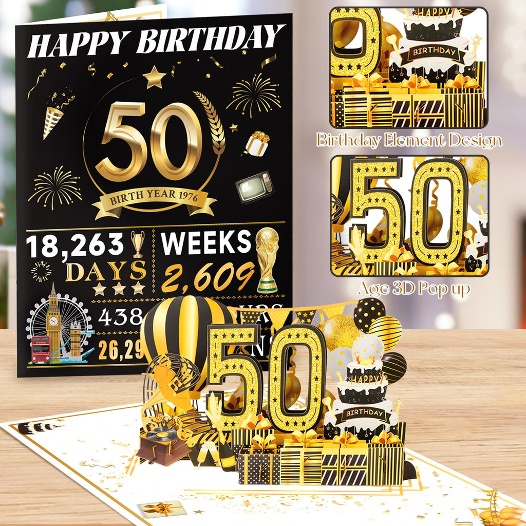 16th Birthday Card for Girl Boy Son Daughter, Big Pop Up 16th Birthday Cards for Grandson Granddaughter, Back In 2010 Funny 16 Year Old Birthday Decorations