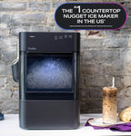 GE Profile Opal 2.0 Ultra Nugget Ice Maker with Scale Inhibiting Filter, Scoop Included, 38 lbs in 24 Hours, Pellet Ice Machine with WiFi & Smart Connected, Stone White
