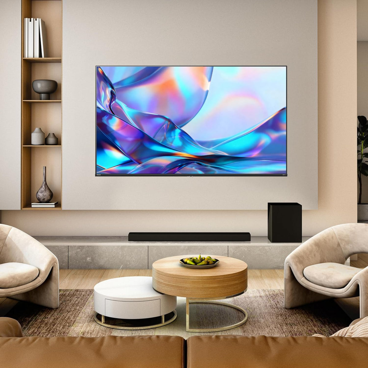 Hisense 55" Class E6SR Series Hi-QLED 4K UHD Smart Roku TV (55E6SR, 2026 Model) - Dolby Vision, Game Mode Plus, VRR, ALLM, DTS Virtual:X, Apple AirPlay, Compatible with Alexa and Google Assistant