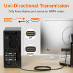 Amazon Basics DisplayPort to HDMI Cable, Uni-Directional, 0.9 m, Black