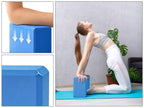 EXERZ Yoga Blocks 2pcs Gym Bricks -Comfortable Fitness Yoga Bricks, Anti-Slip, Lightweight and Travel Friendly Pilates Practice