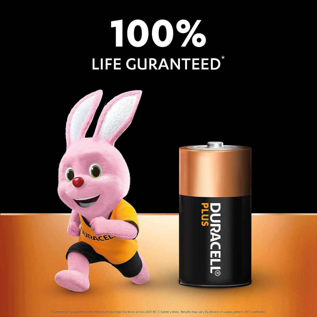 DURACELL Plus D Alkaline Batteries (4 Pack) 1.5V, LR20