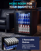 Beverage Refrigerator, 2.47 Cu.Ft Mini Fridge Beverage Cooler