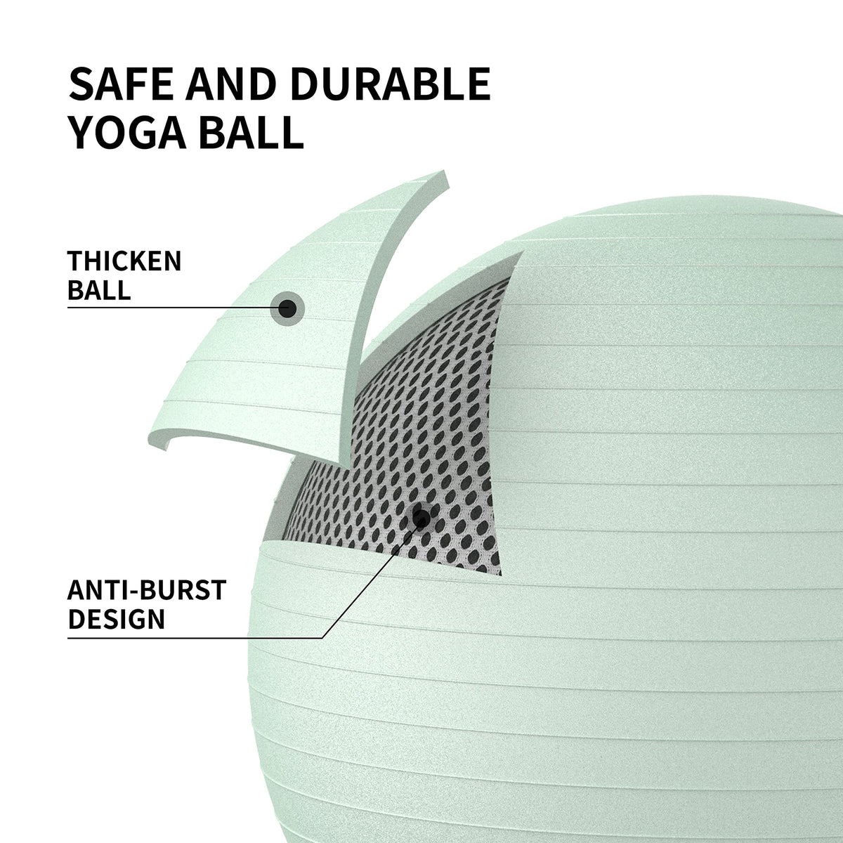 PROIRON Extra Thick Exercise Pregnancy Ball 55cm 65cm 75cm