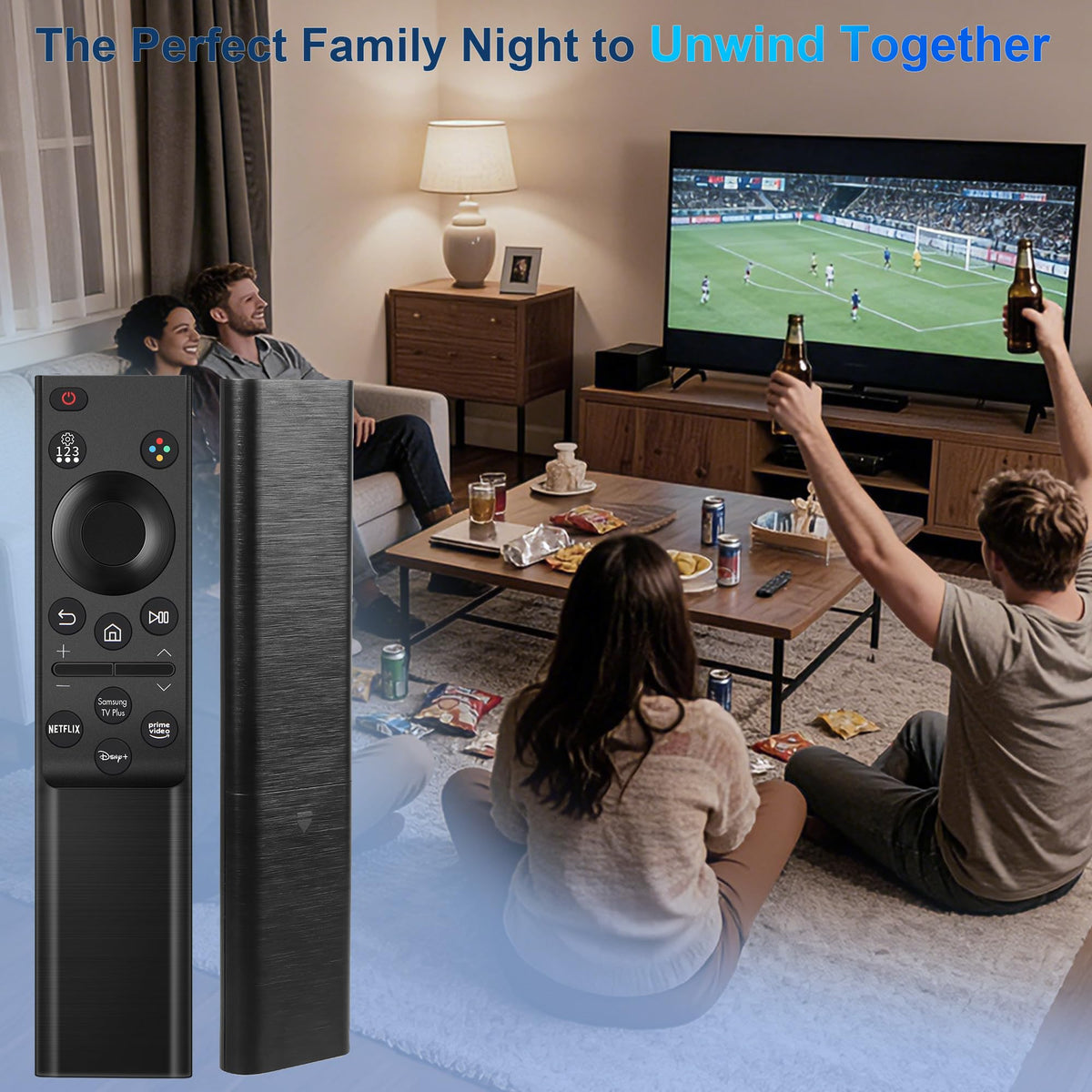 Universal Remote for All Samsung TV Remote, Replacement Compatible with All Samsung LED, LCD, QLED, HDTV, 3D Series Smart TVs (BN59-01259B)