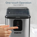 Igloo Ice Maker Countertop, Portable Ice Maker with Handle, 26lbs, Black