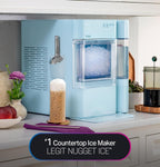 GE Profile Opal Ultra, Countertop Nugget Ice Maker, 1 Gal XL Side Tank, *Amazon Exclusive*, 38 lbs/Day, Pebble Pellet Crushed Ice Machine, WiFi Stainless Steel