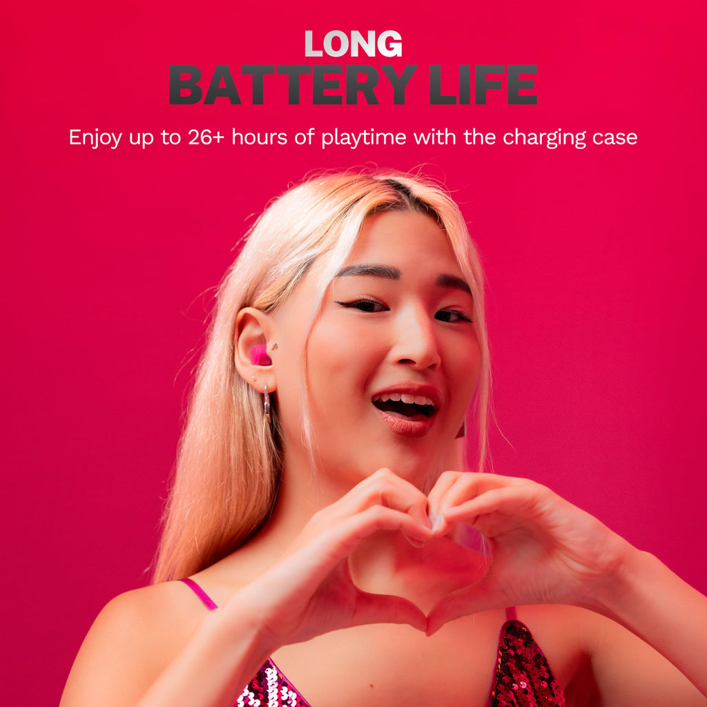 JLab Go Air Pop+ Earbuds, Dual Connect, EQ3 Sound, Black